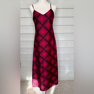 Red and Black Plaid Dress NWOT size S